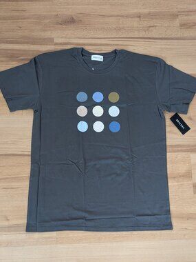 NWT Vestige Graphic Polka Dots Tee Sage Green 2XL Crewneck Short Sleeve